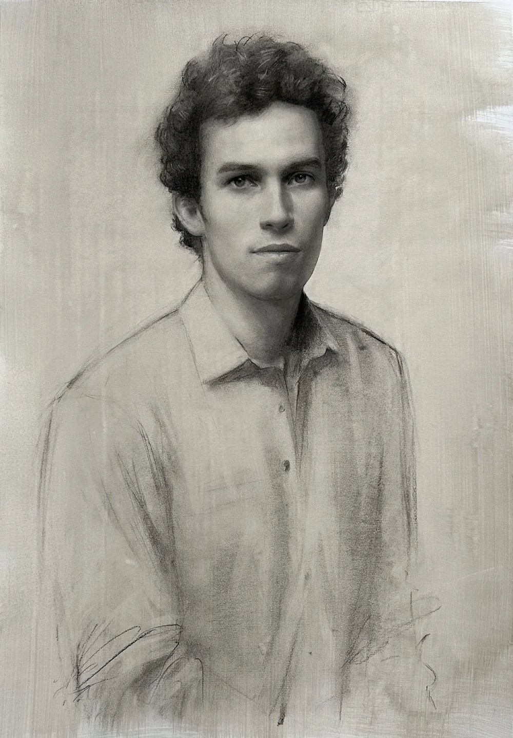 Isabel Douglas-Hamilton Half Length, Mixed Media, 50 x 70
