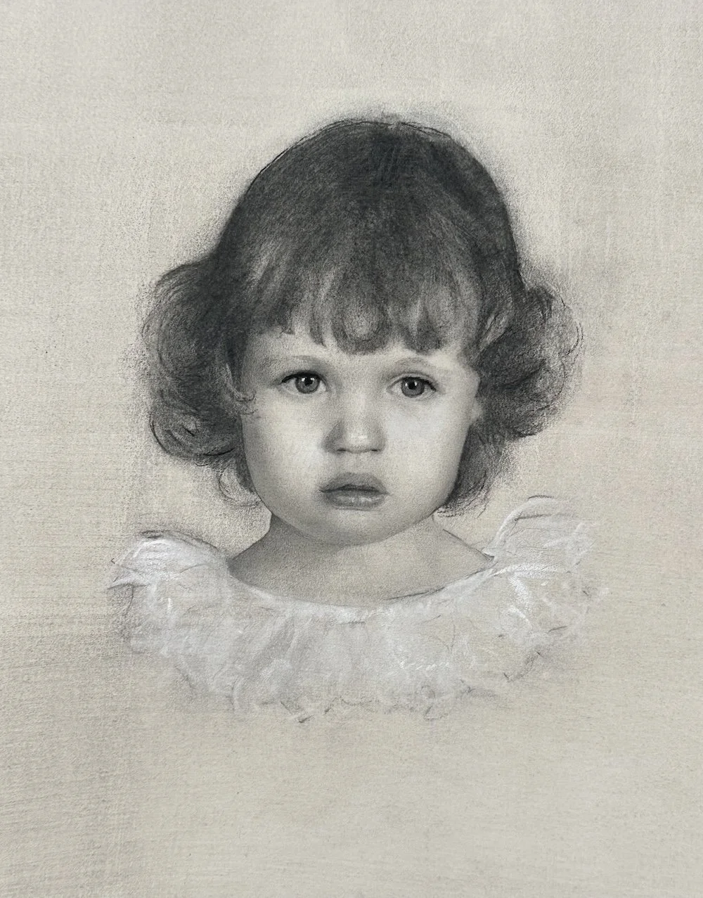 Isabel Douglas-Hamilton Head & shoulders, Mixed Media, 30 x 22