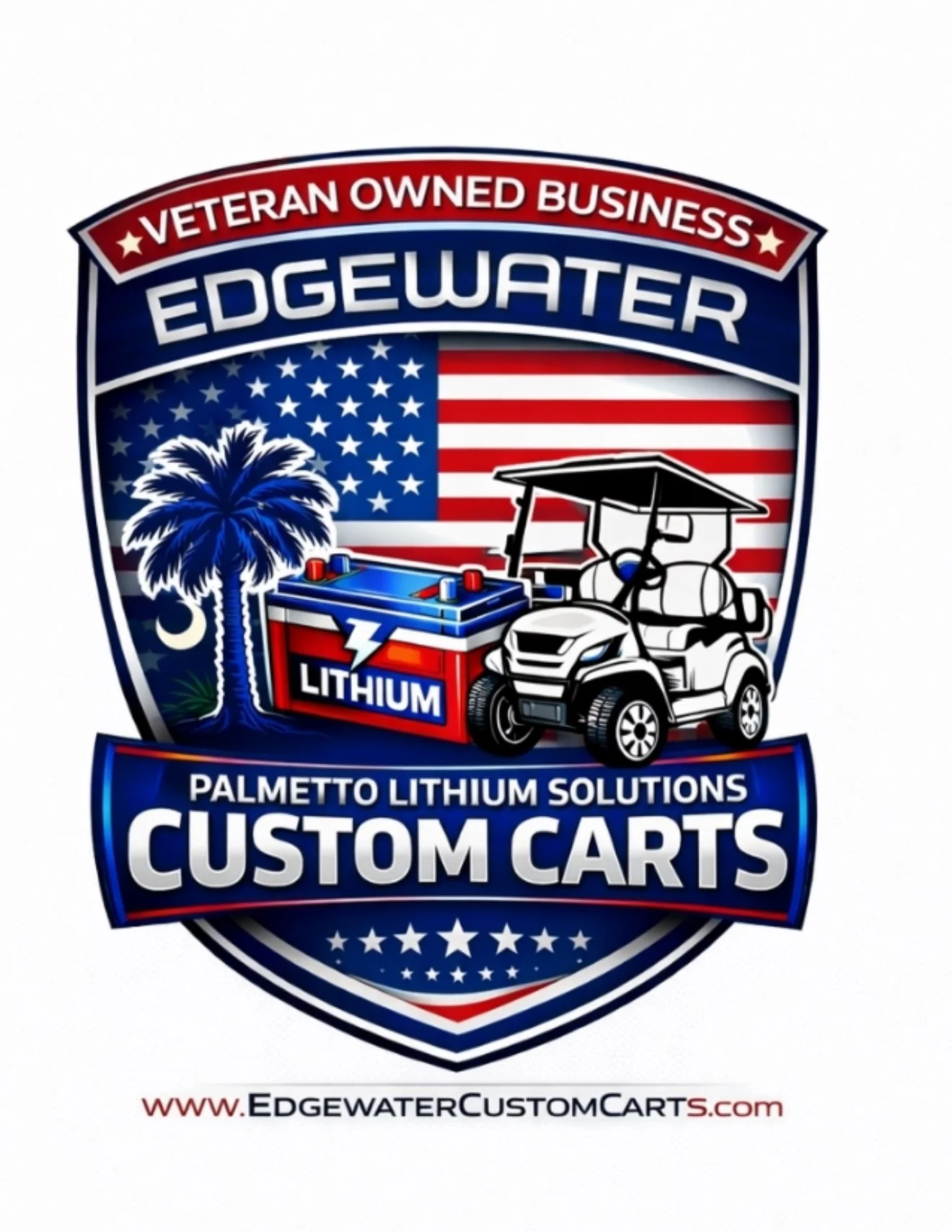 Edgewater Custom Carts &amp; Service Powered by Lithium