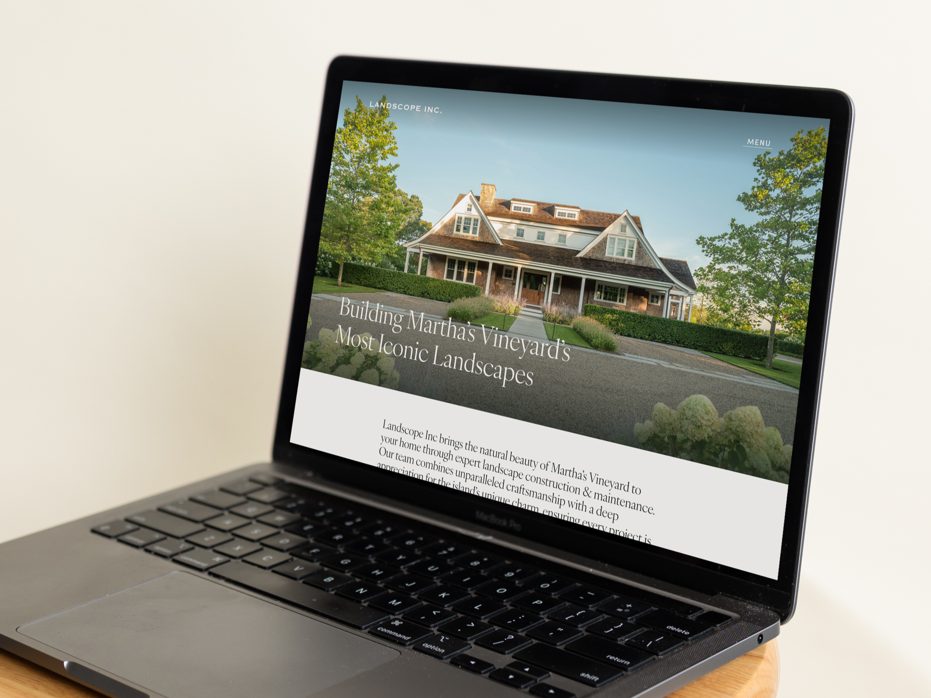landscaping web design by ethos