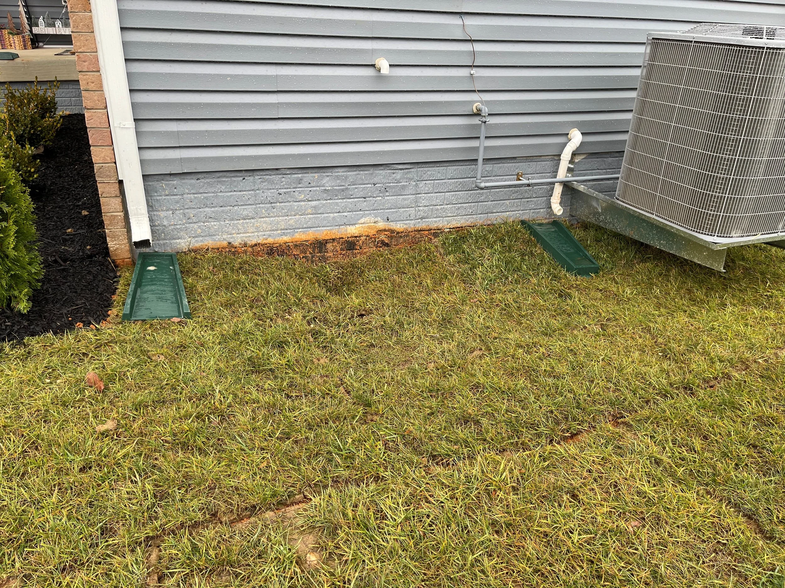 Sinkhole #2 on front right side of home