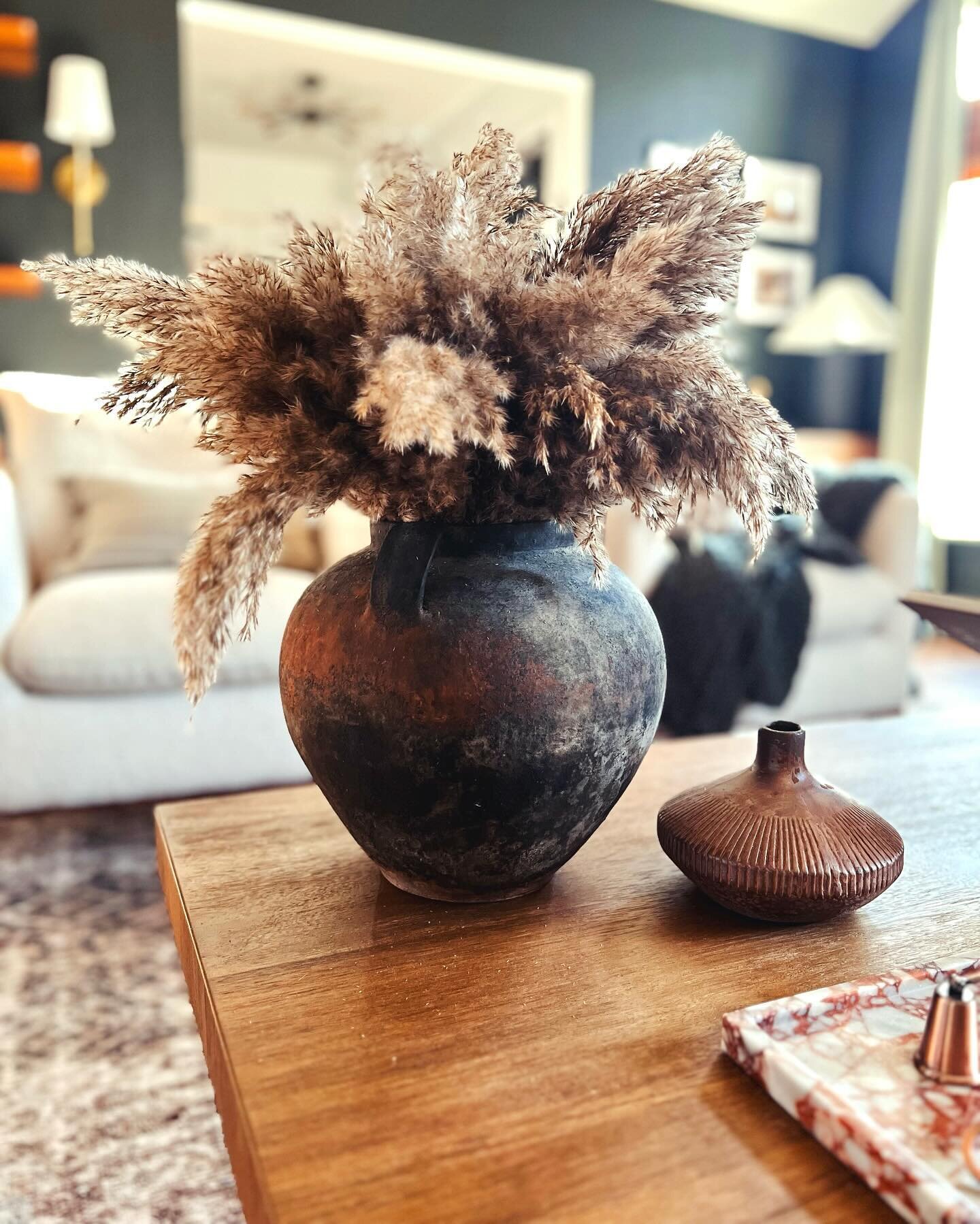 I procured this stunning vessel from an artist named Maria in Kyiv, Poland. I&rsquo;ve been in love with it since purchase. Such beautiful smokey tones and swirls of rust. Don&rsquo;t get me started on the texture. I would highly recommend! Check out