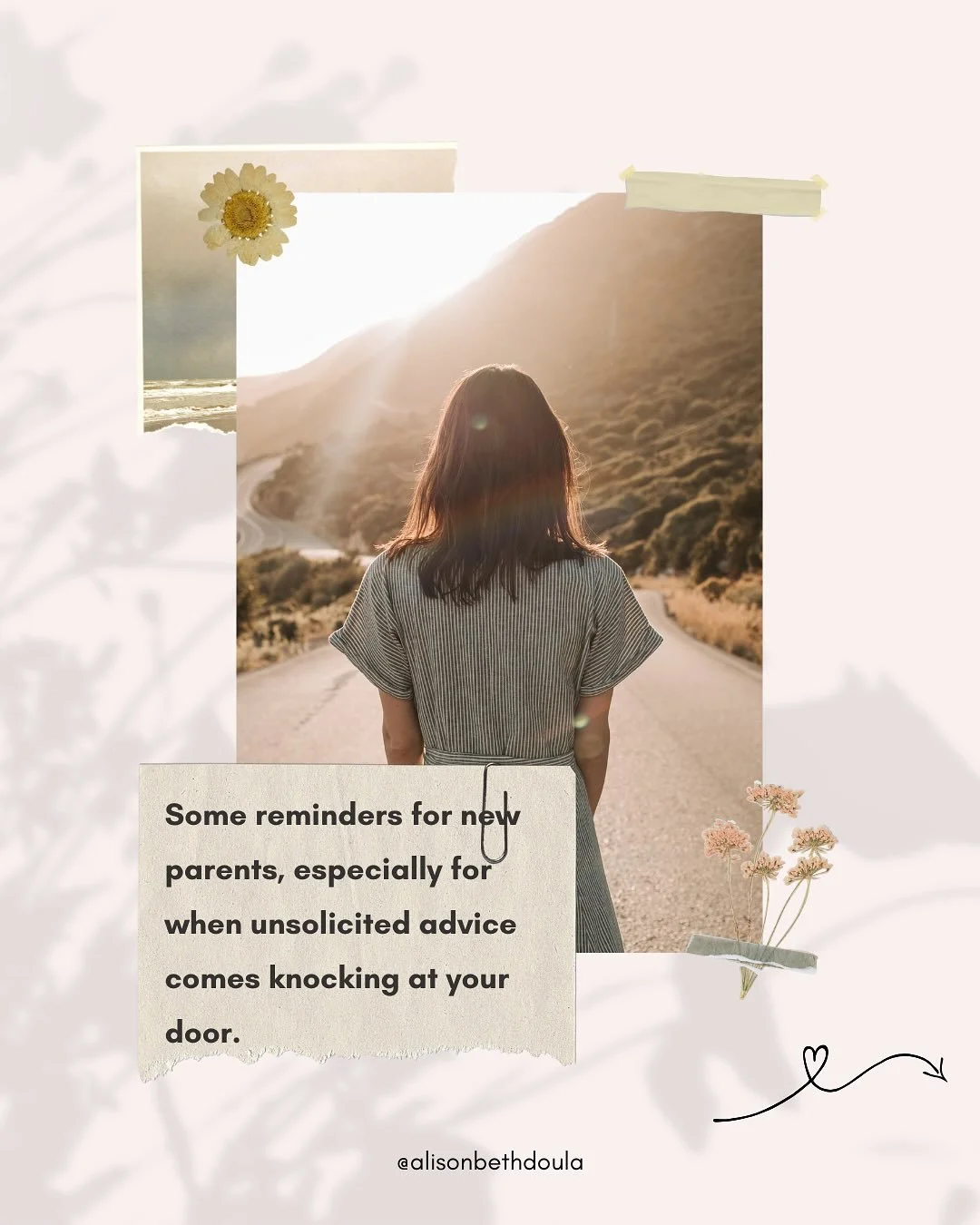 Save and share these reminders. ❤️
.
#unsolicitedadvice #remindersforyou #postpartumdays #newmoms #newdads #biologicallynormalinfantsleep #growingfamily #findingyourway #holdyourbaby #nurture