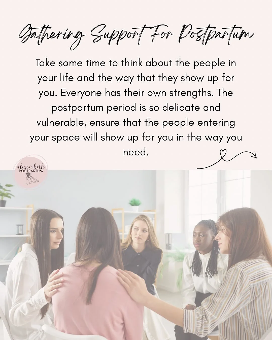 Postpartum preparation and planning support available through www.alisonbethpostpartum.com.
.
#postpartumdoula #postpartumpreparation #postpartumplanning #postpartumplan #preppingforbaby #gatheringsupport #yourpeople #postpartumsupport
