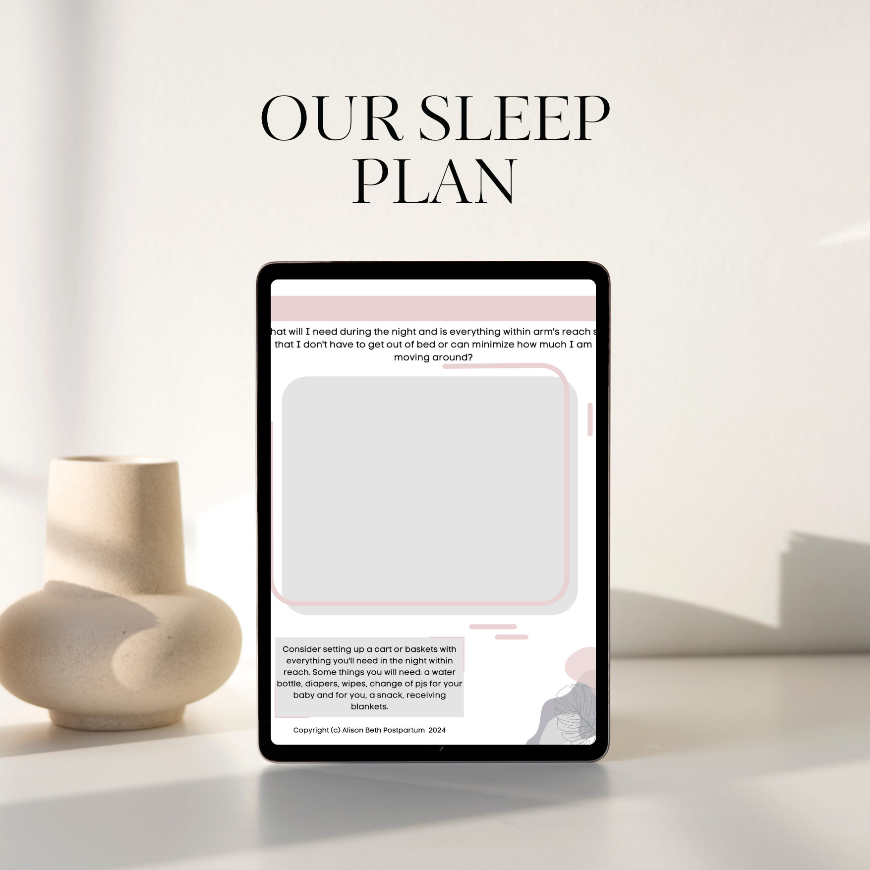 Our Sleep Plan