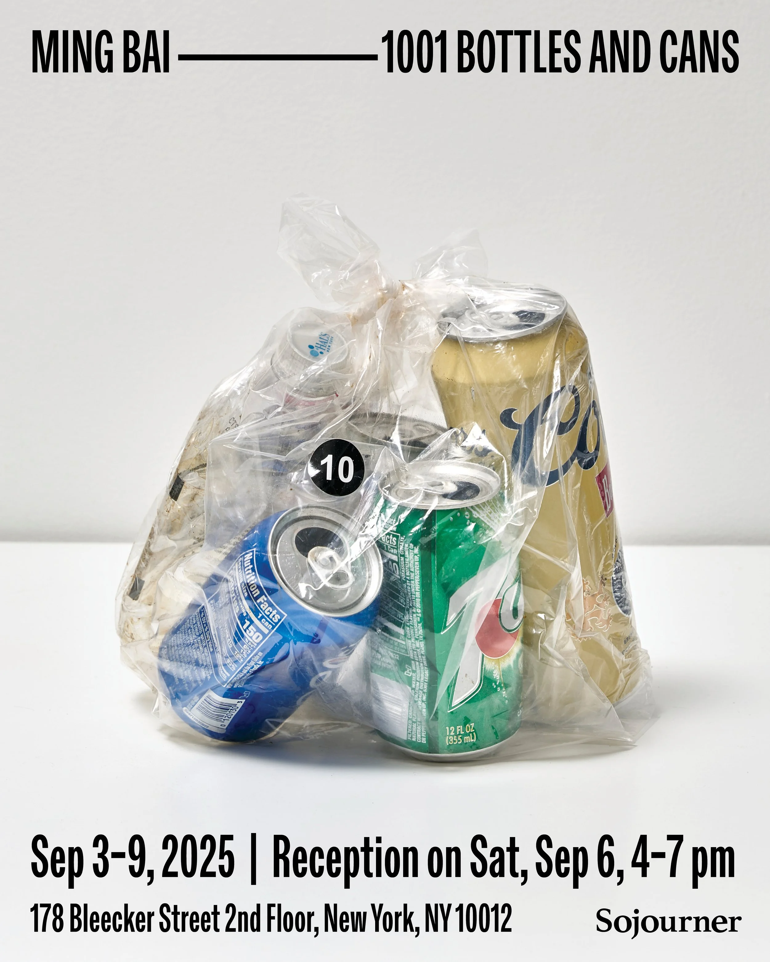 Pop-up Exhibition: Ming Bai—1001 Bottles and Cans
