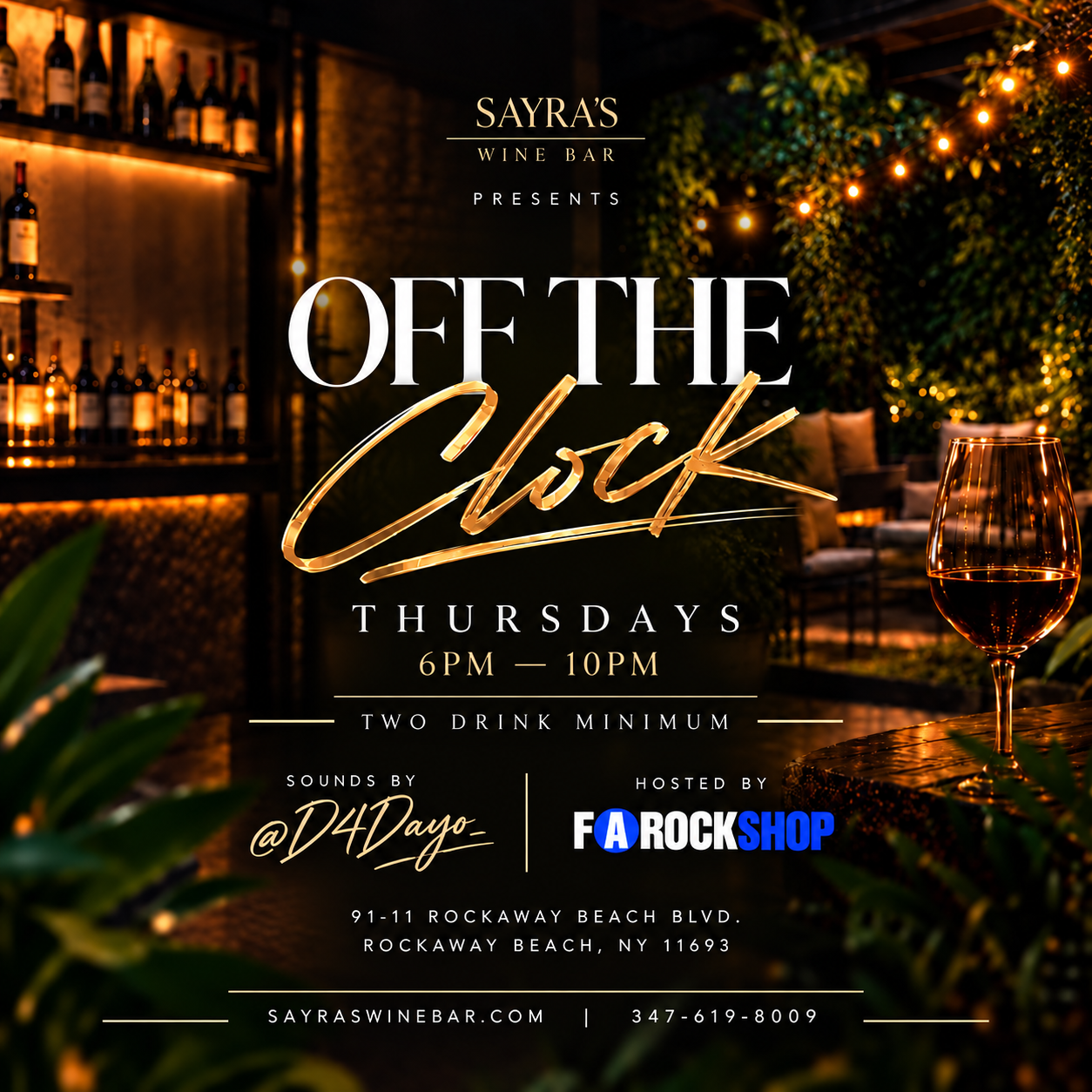 Flyer for off the clock event