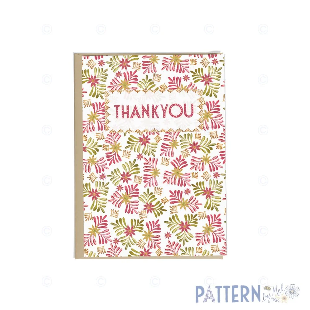 Thank you card (Design - Daphne)