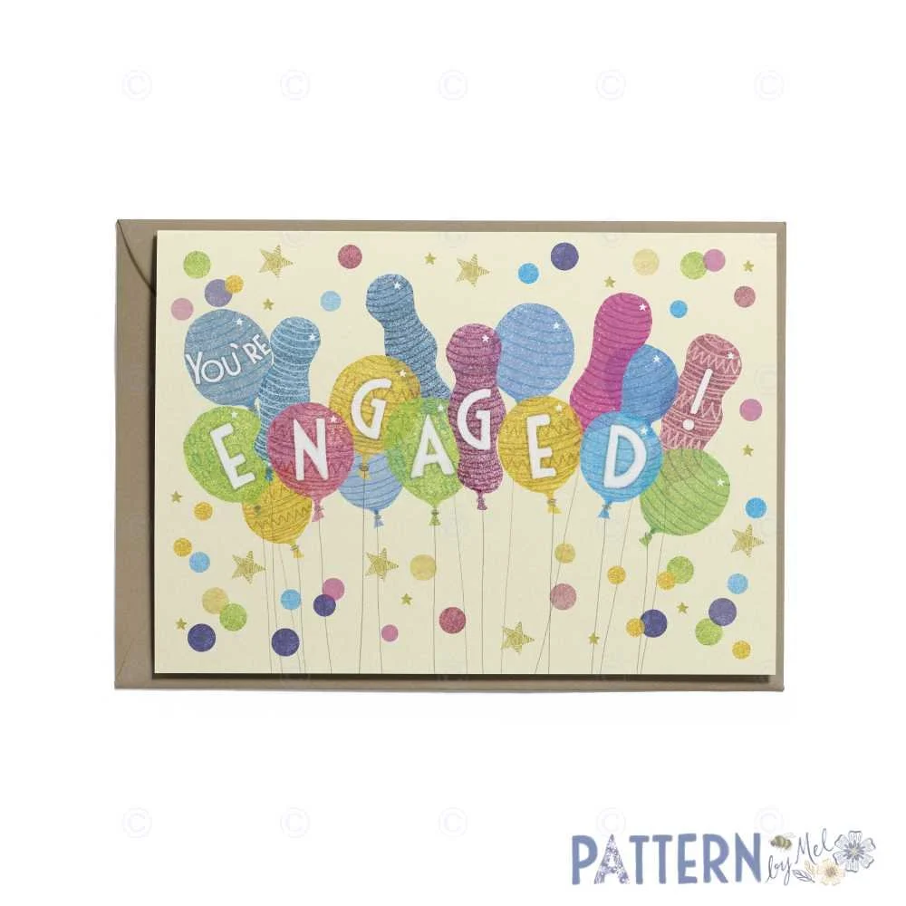You're Engaged! - say it with balloons card