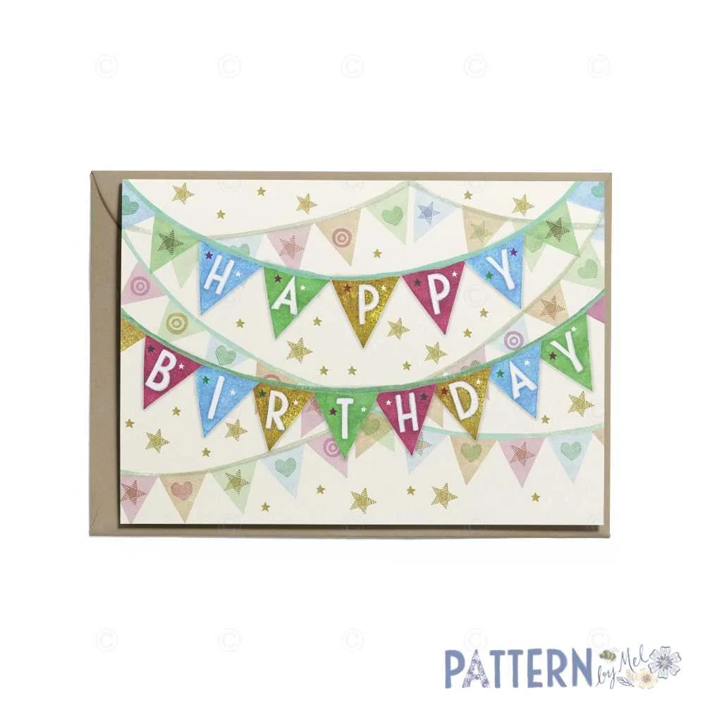 Happy Birthday bunting card