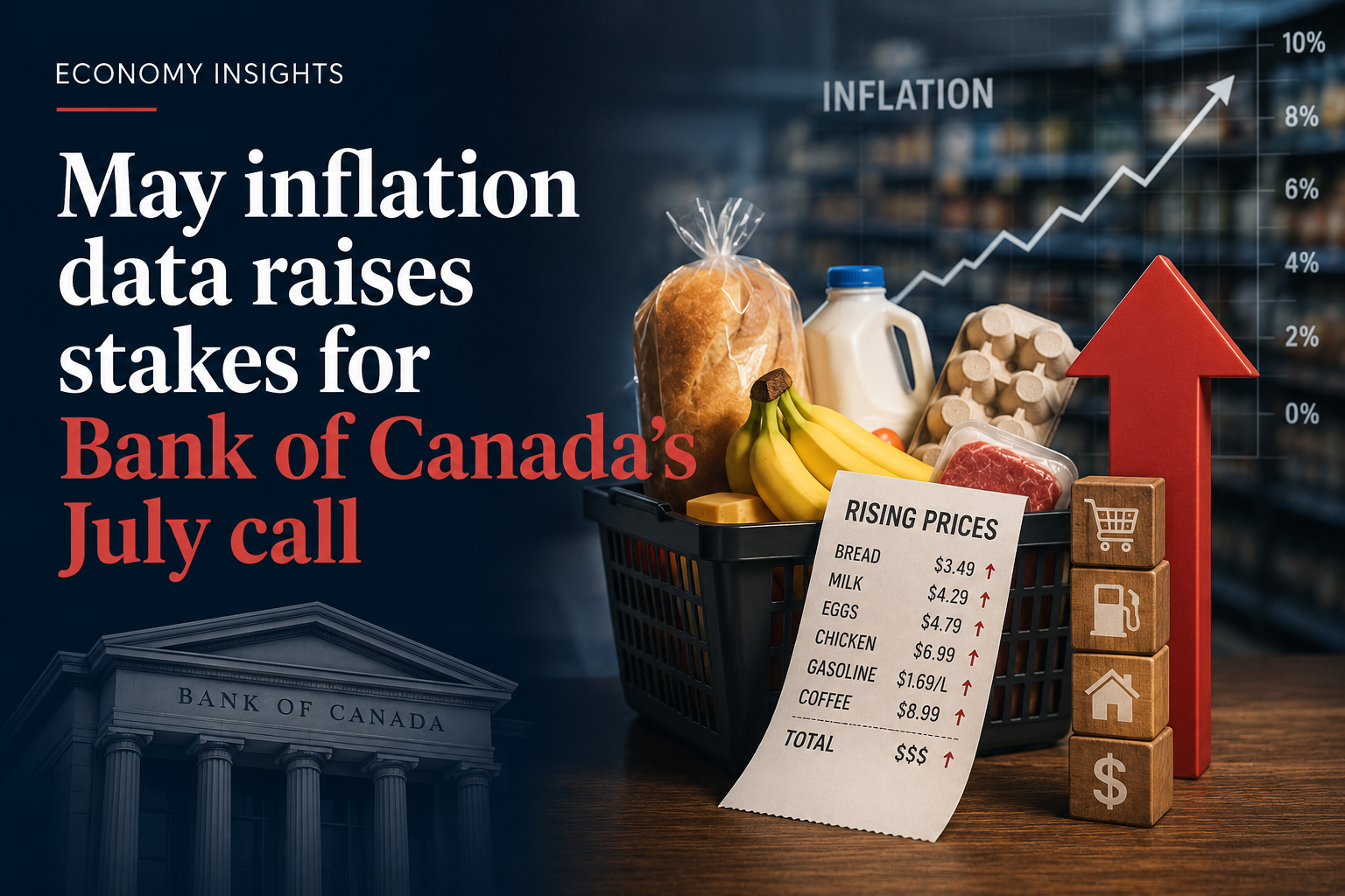 May inflation data raises stakes for Bank of Canada's July call