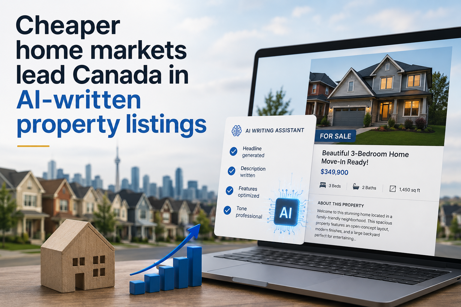 Cheaper home markets lead Canada in AI-written property listings