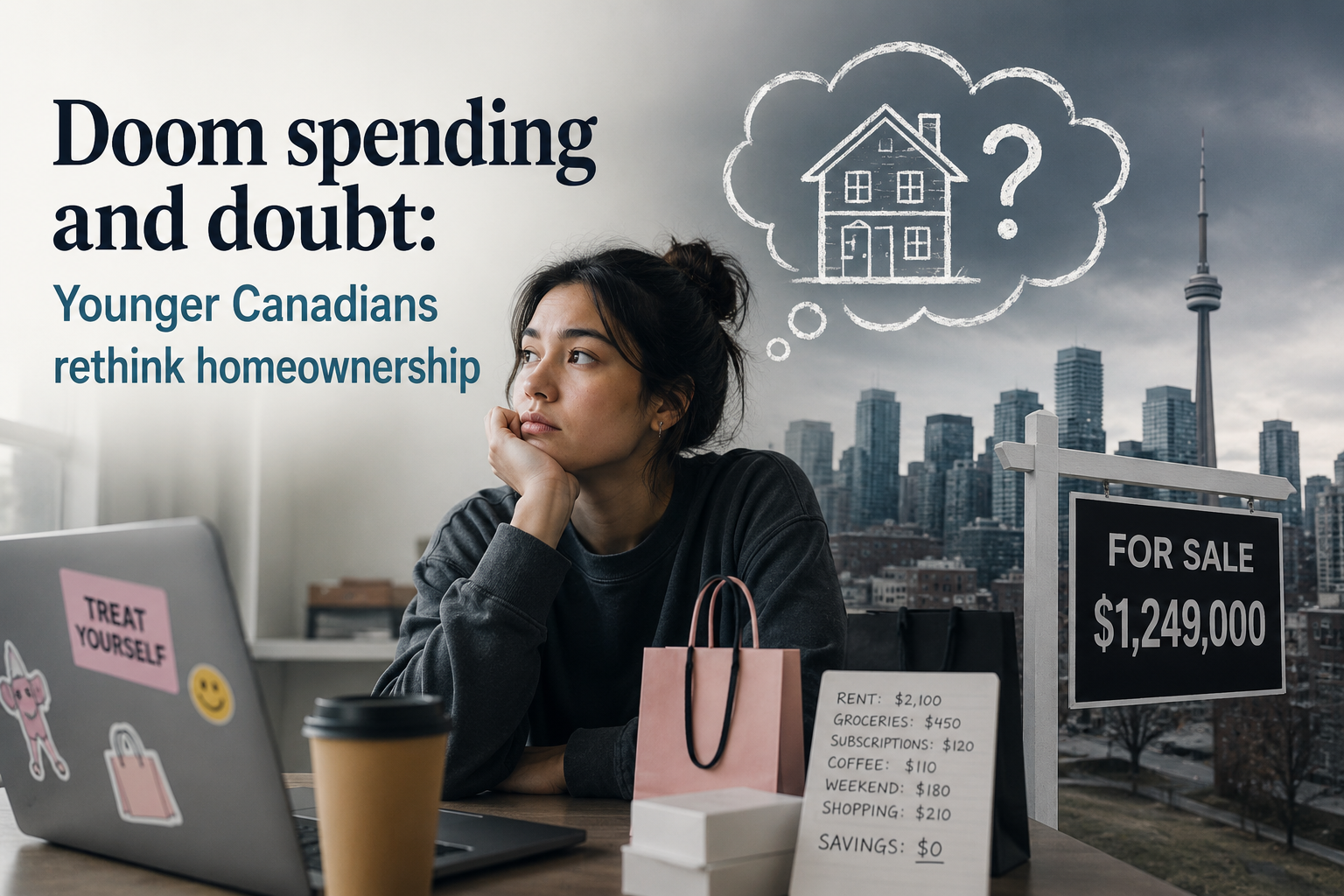 Doom spending and doubt: Younger Canadians rethink homeownership
