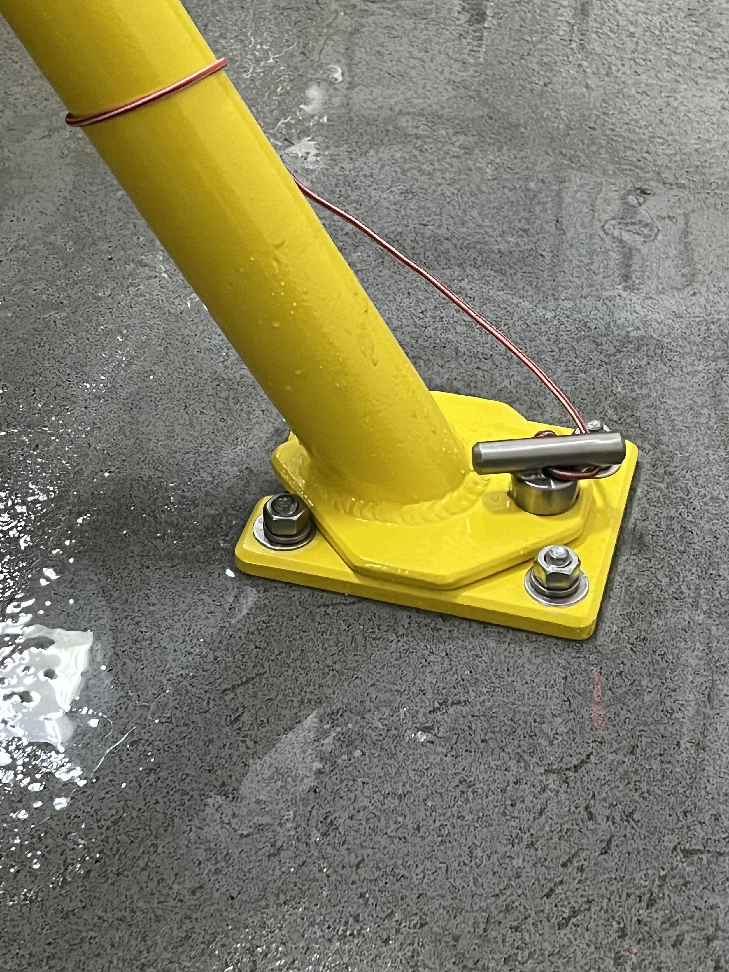 Zamboni Door Bar - Powder Coated Aluminum