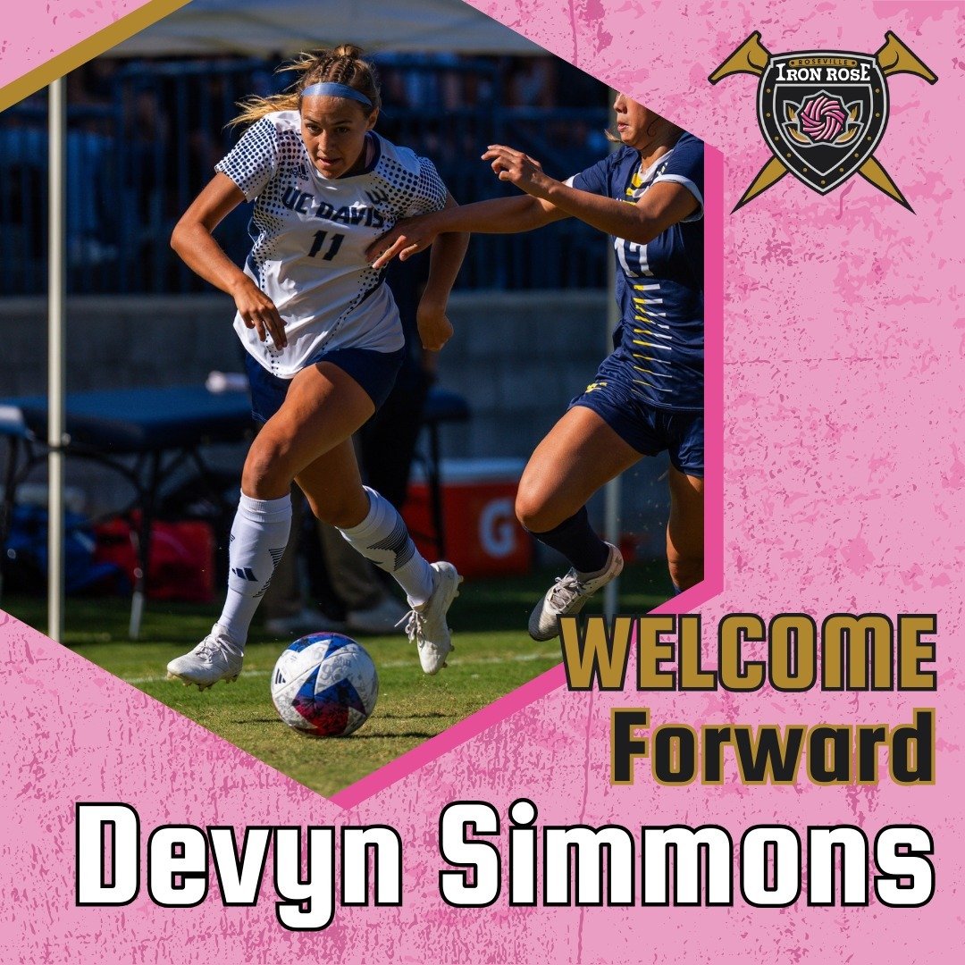 Just kidding we got 1 more!🔥

Welcome Devyn Simmons to Iron Rose FC! 🌹