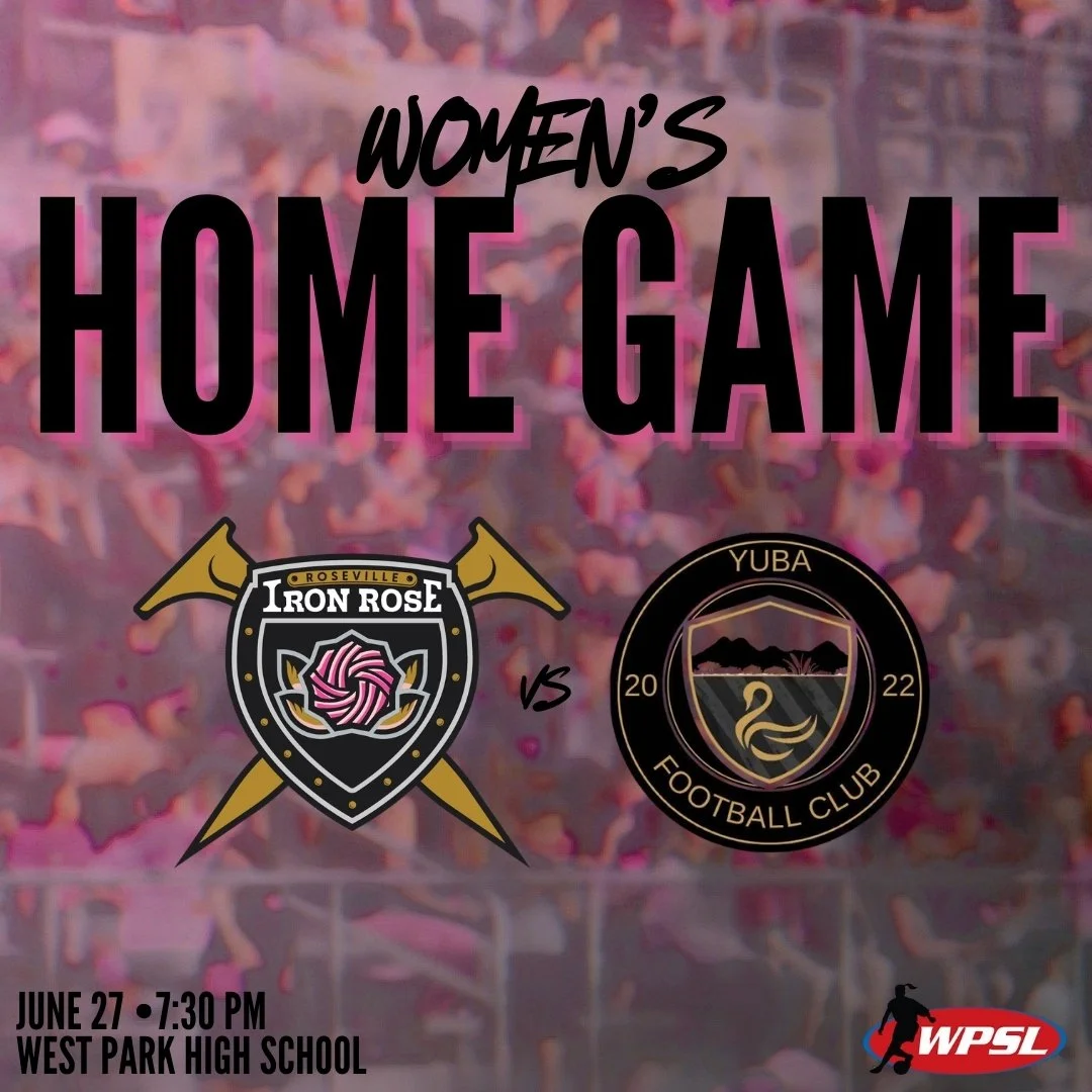SINGLE MATCH TICKETS — Roseville Iron Rose FC