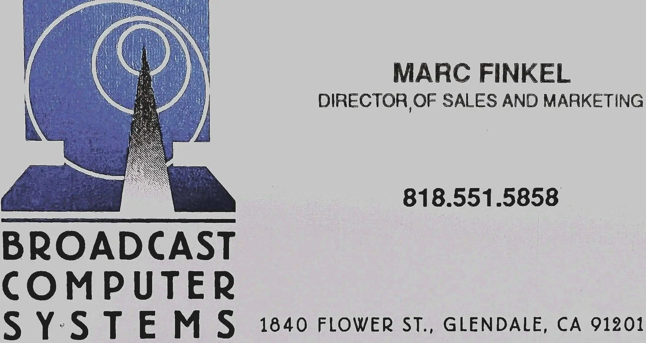 Broadcast Computer Systems &amp; Avid