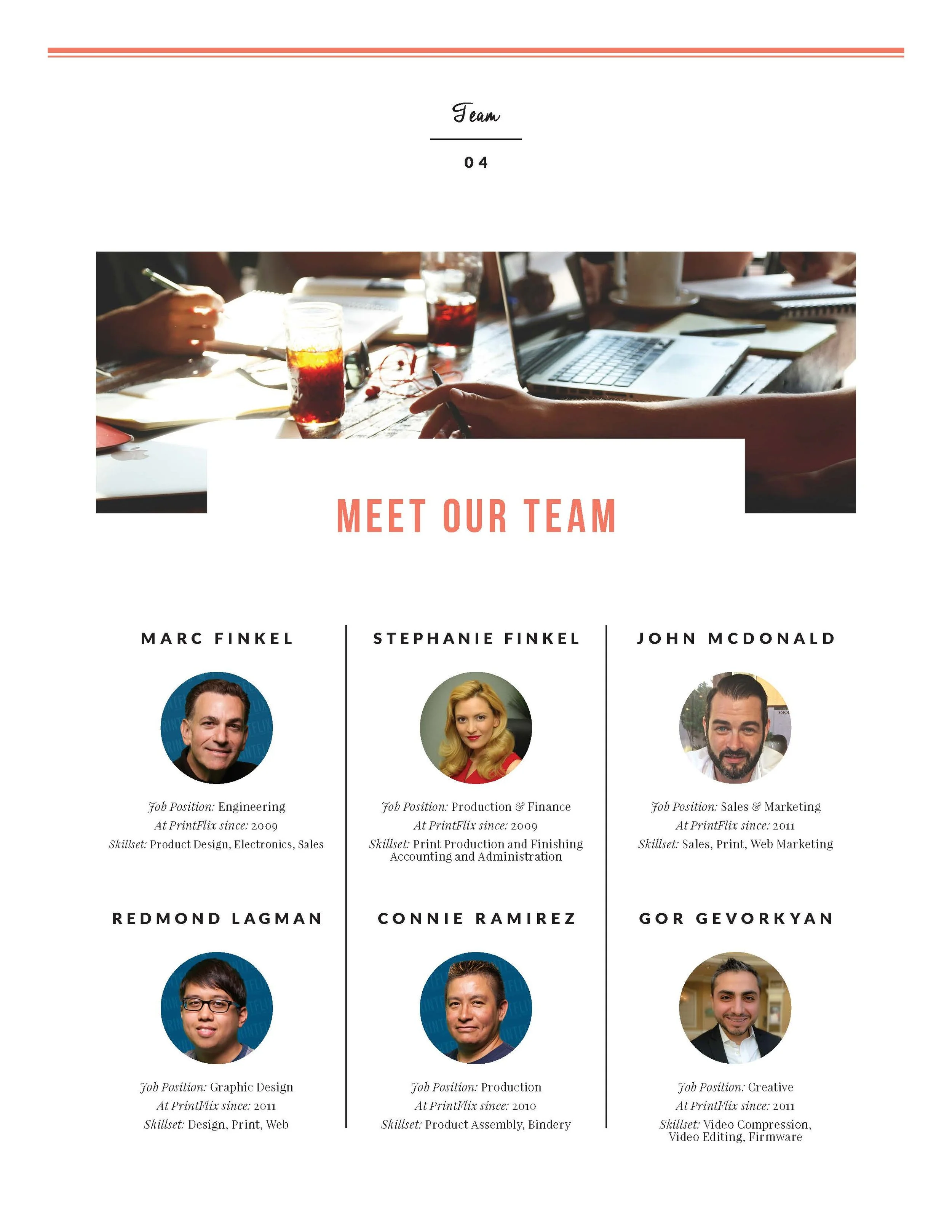 Key personnel at Prinflix.