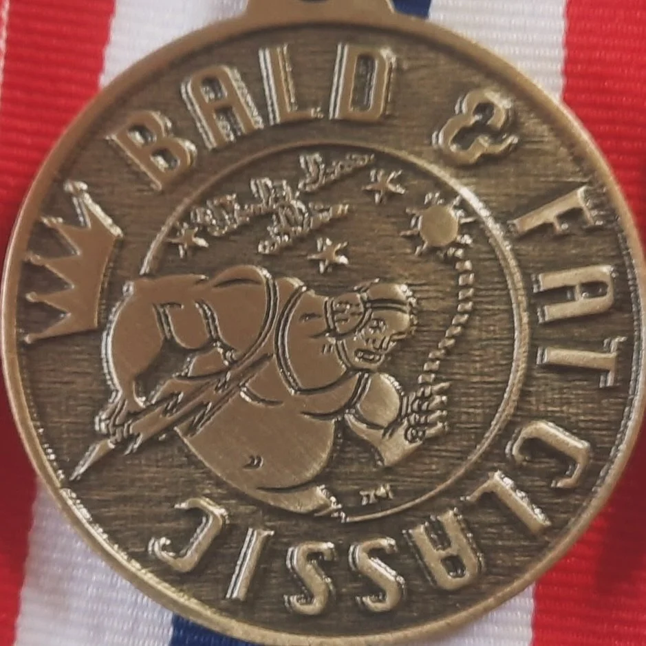 If you&rsquo;re old, bald and fat, you&rsquo;re required by law to wrestle in the Bald &amp; Fat when it comes to your town. It&rsquo;s the law! We will report you if you don&rsquo;t show. 👮&zwj;♀️ 

Bald &amp; Fat Classic this Sunday in Arlington, 