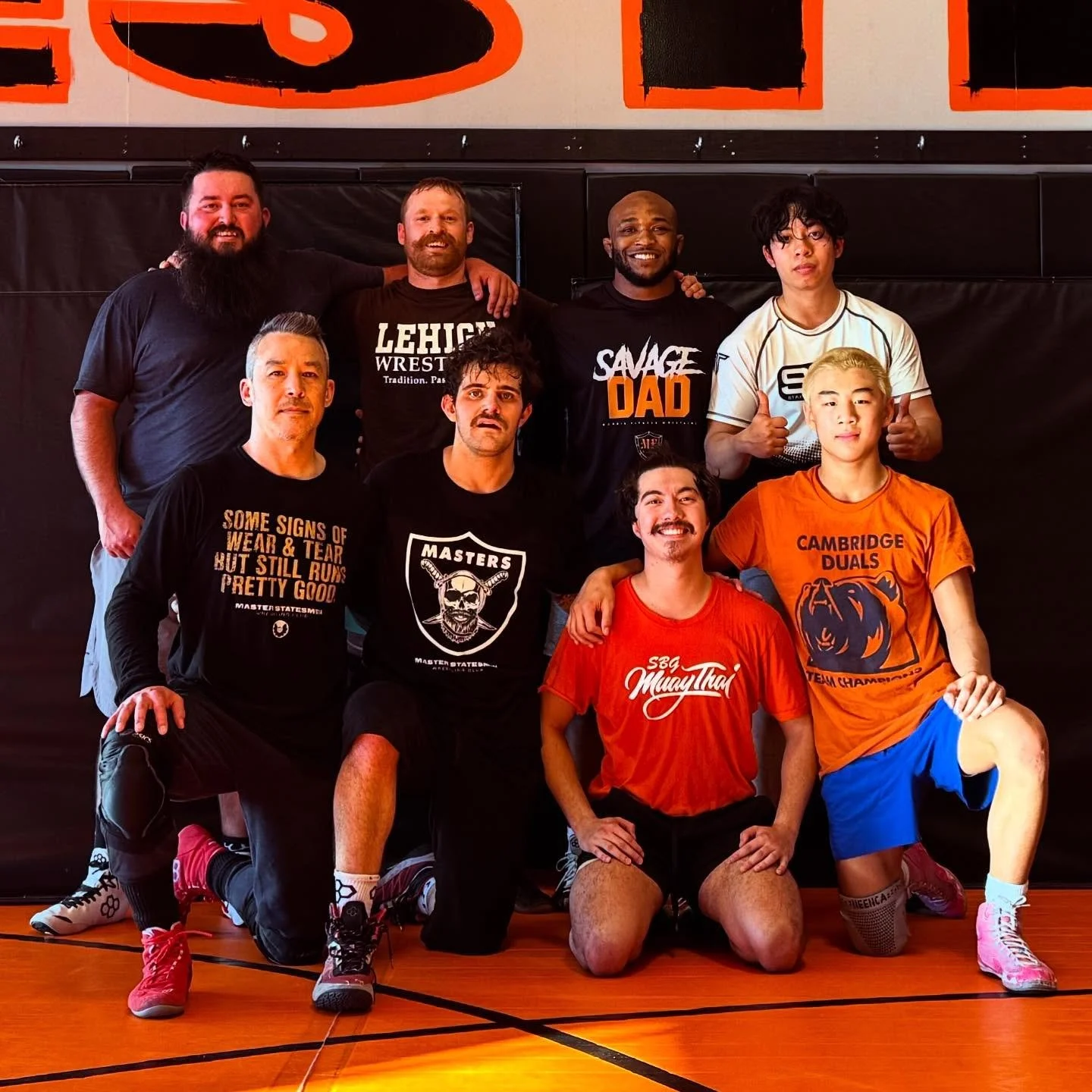 Sunday service at @morrisfitness #adultwrestling