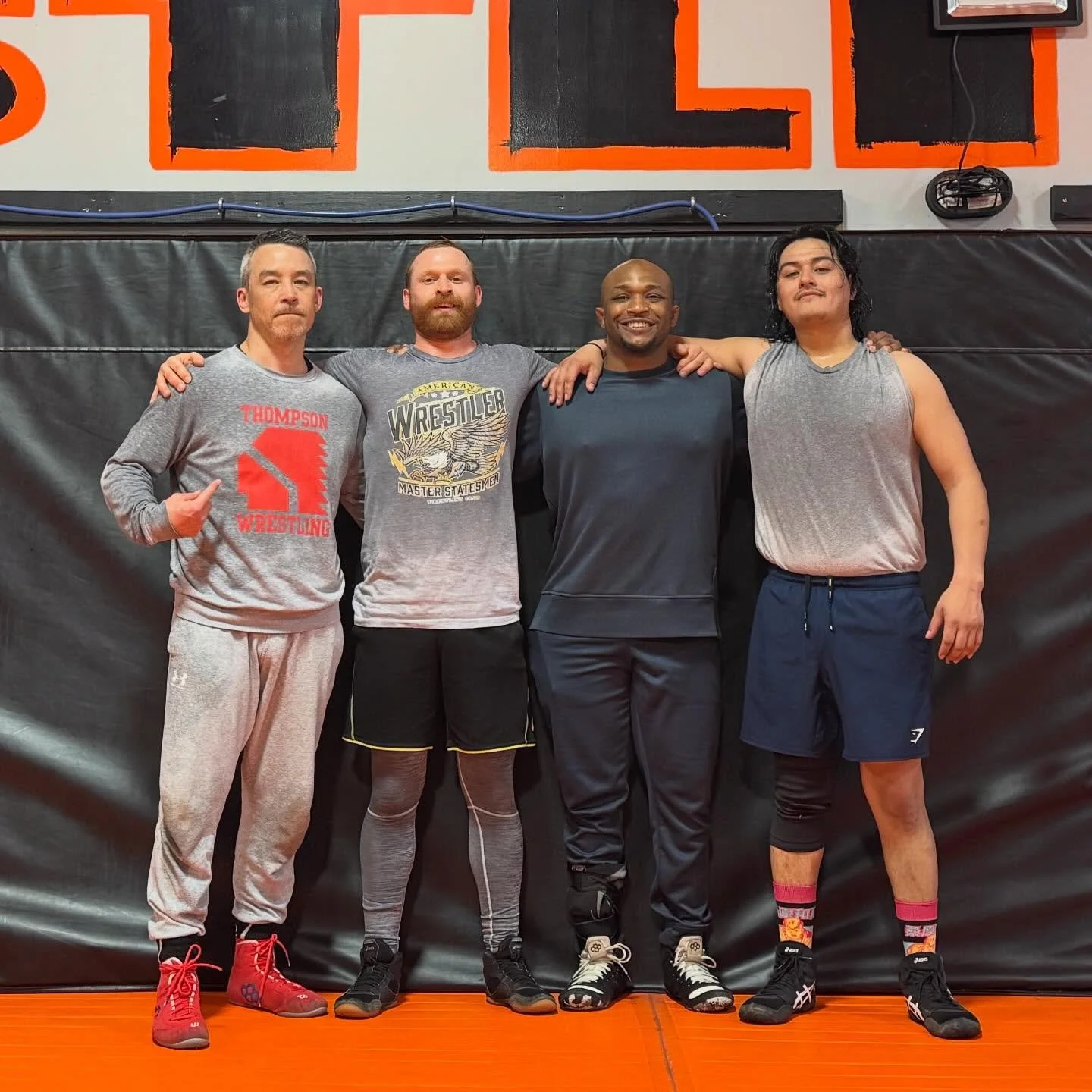 Adult wrestling. Ring in the New Year right, fellas. #wrestling #wrestlinglife #visionquest #thompsonhighwrestling