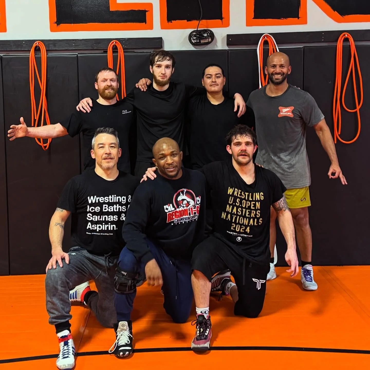 Sunday service with the boys at @morrisfitness 
👌 
www.MSWC.shop #adultwrestling