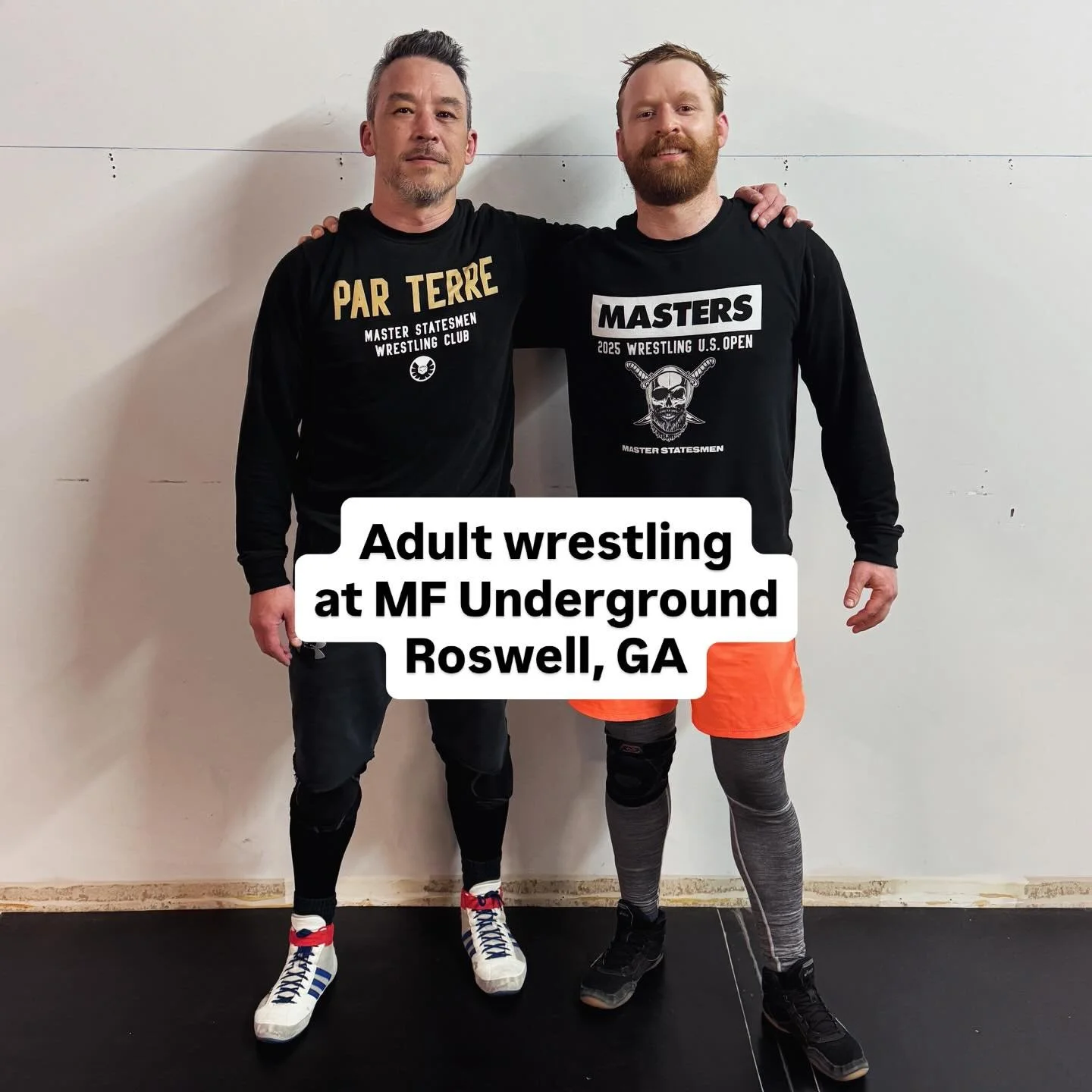 Adult wrestling. MF Underground, Roswell, GA. Get after it.
