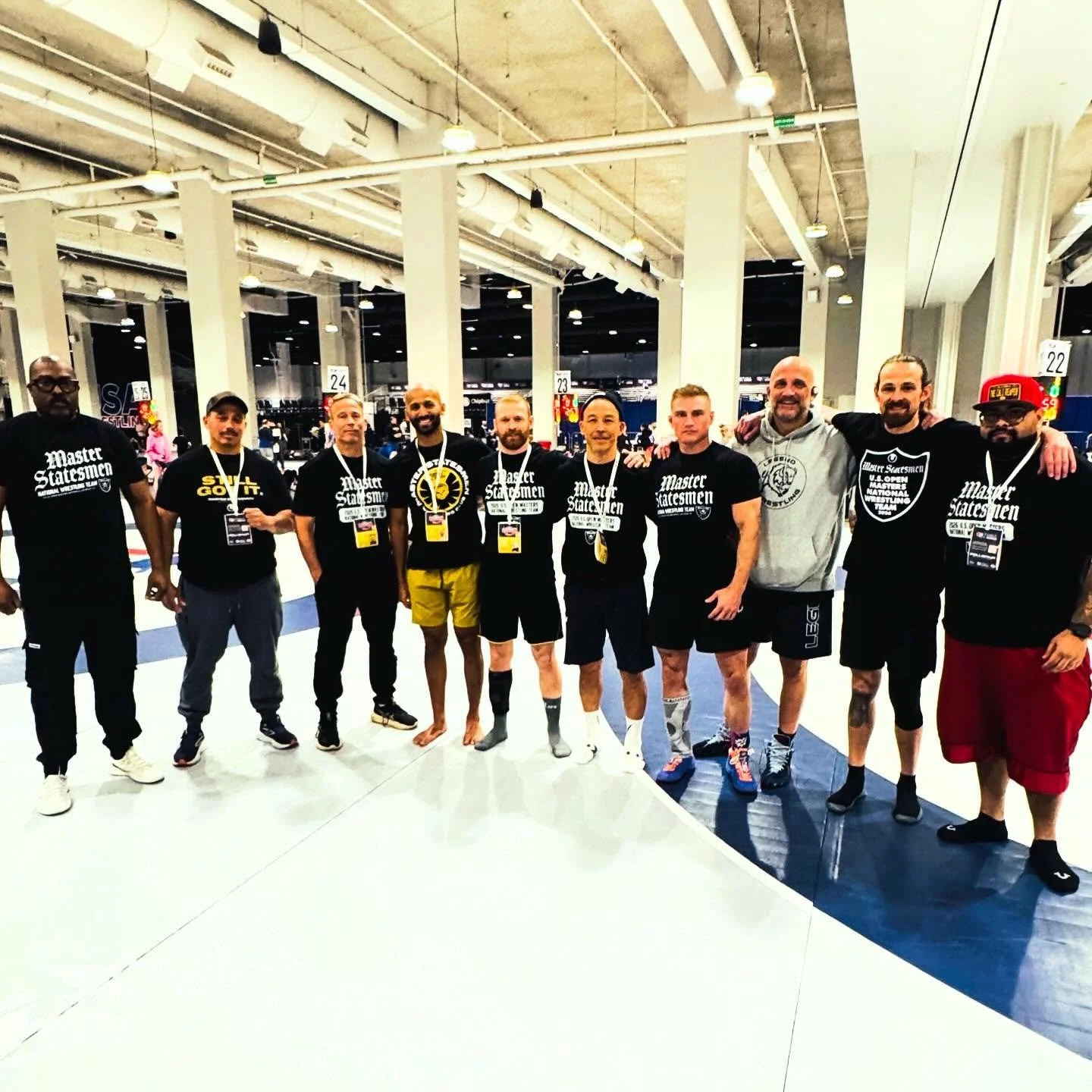 Team Master Statesmen ready to wrestle at the U.S. Open 2026. #adultwrestling #wrestling #usopen #wrestlingusopen2026