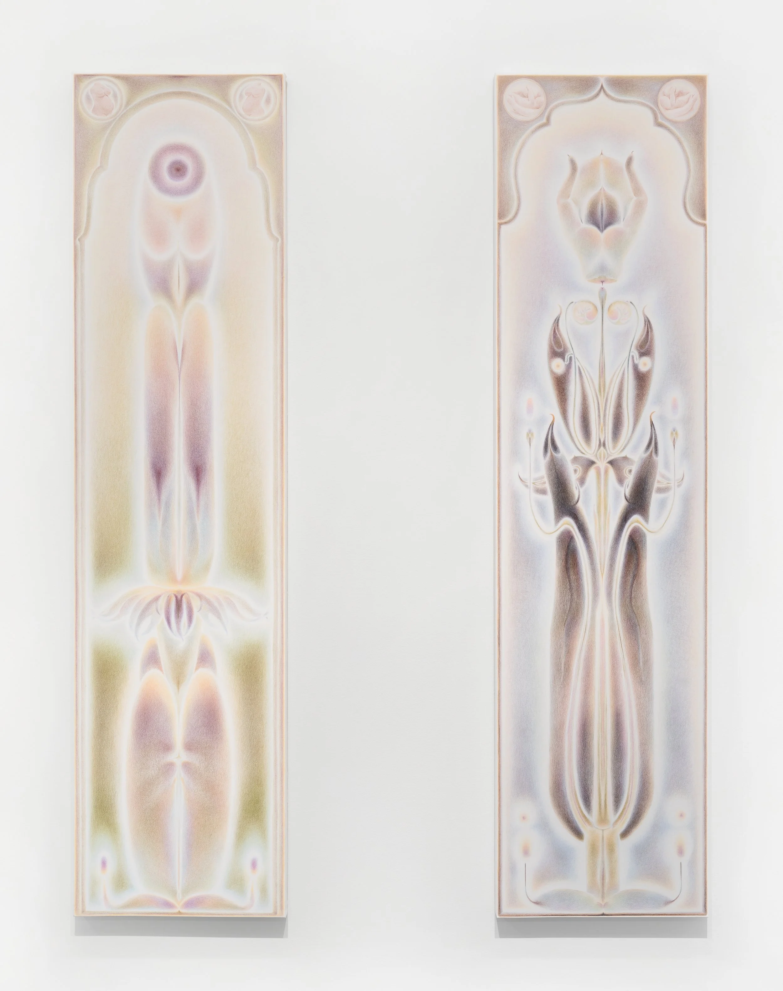 48”x12”x 2, Color pencil on paper mounted on board, courtesy of Mindy Solomon Gallery and the artist, 2024.jpg