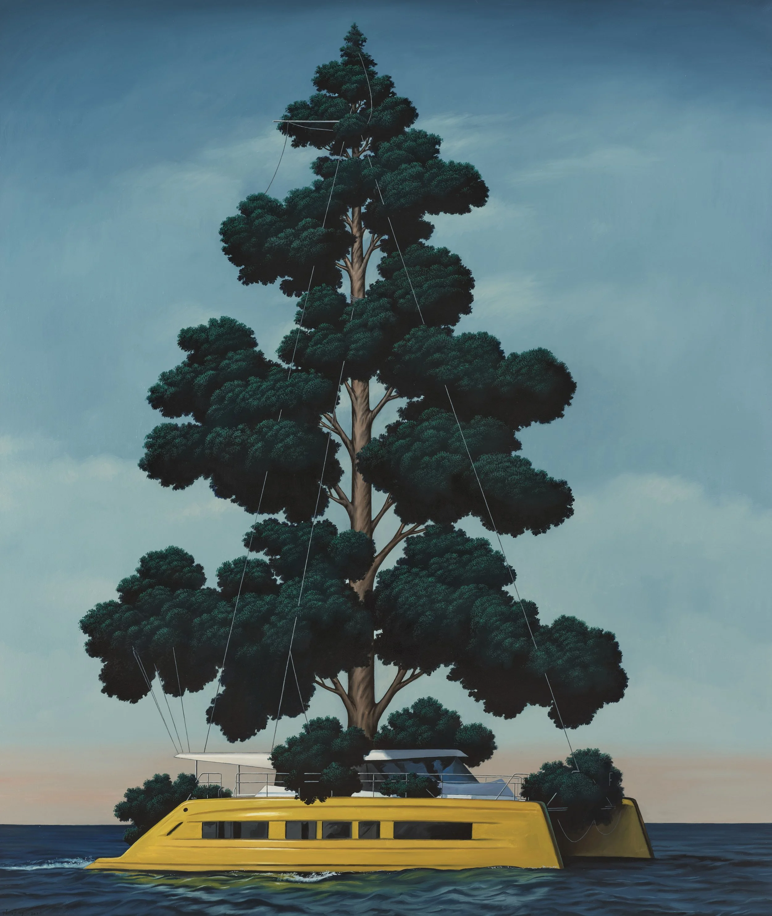 Sailboat Tree, 160x135cm, Oil on Canvas, 2025.jpg
