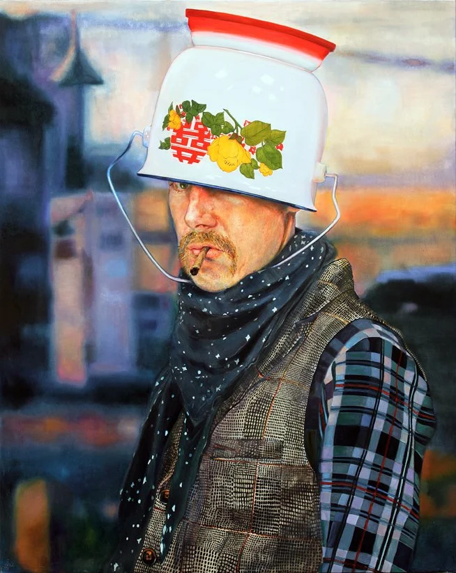 Cowboy mode chinoise, huile sur toile, 200x160cm, 2013.jpg