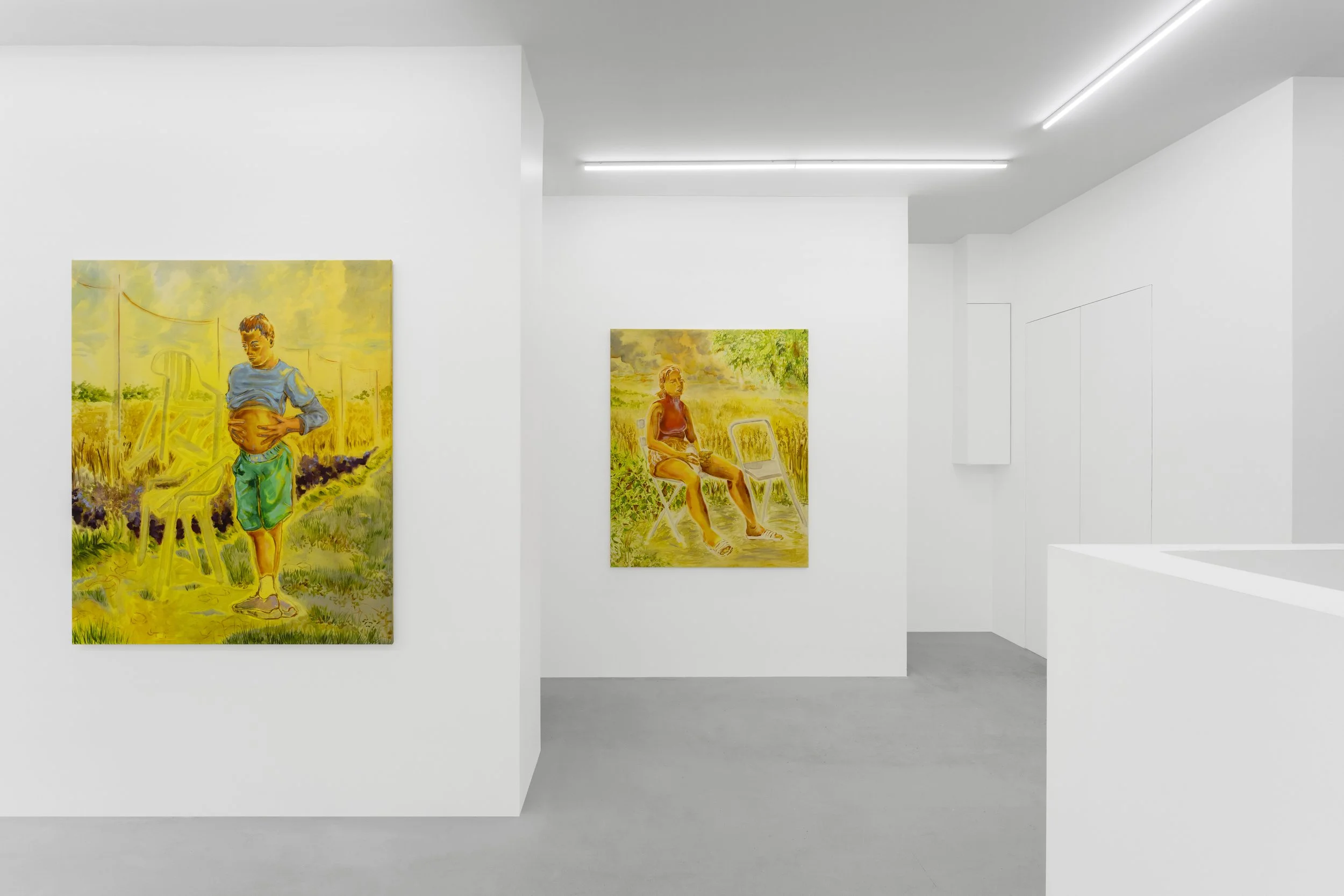 Vue de l'exposition "la danse immobile" de Barbara Penhouët chez Bim Bam Gallery
