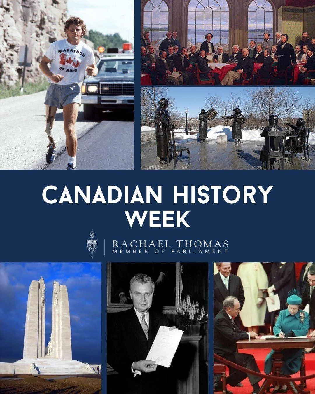📚 Canadian History Week is a chance to reflect on the people and moments that shaped the country we know today and the values we continue to defend.

From the Founding Fathers who laid the groundwork for our democracy, to the Famous Five whose coura