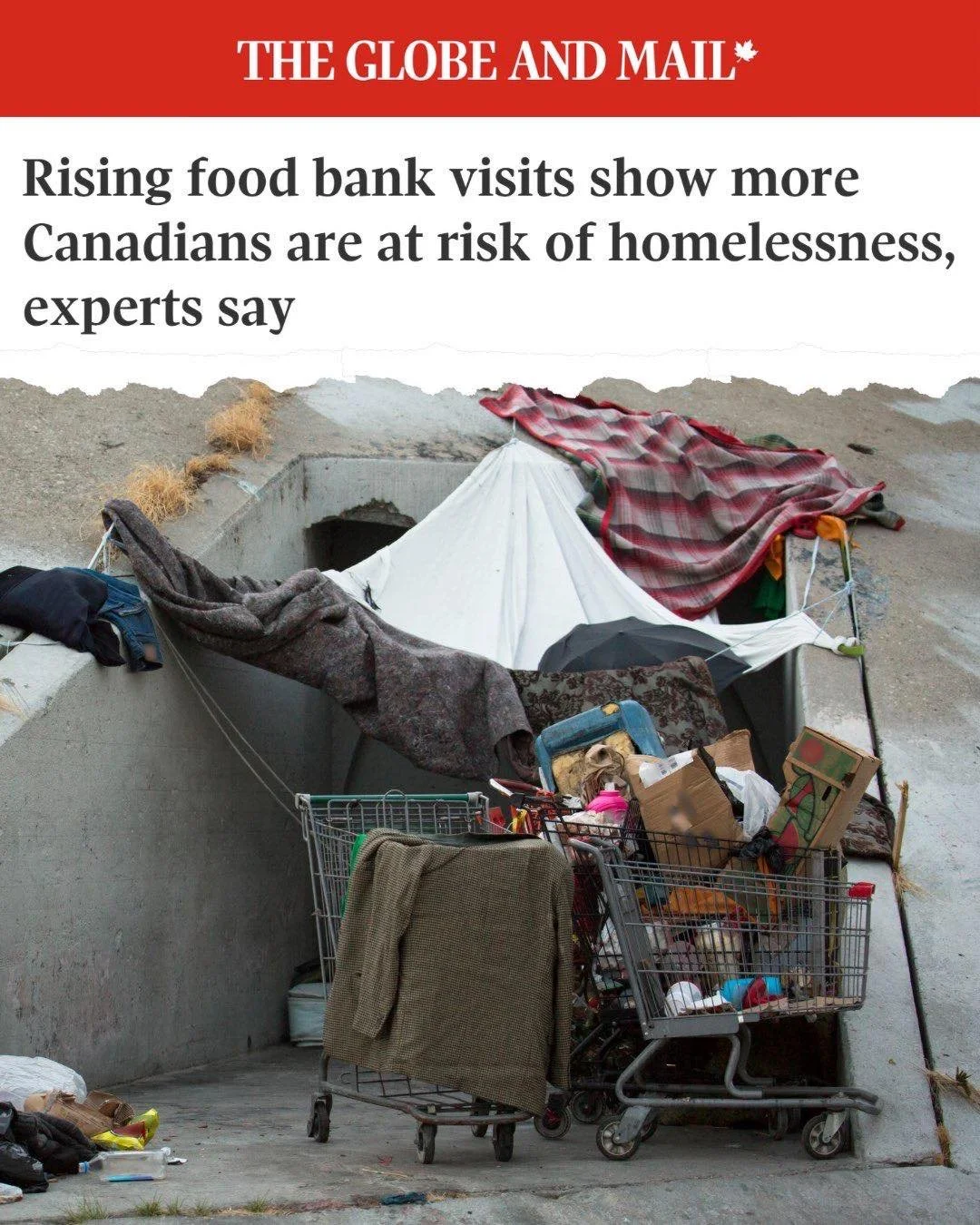 Canadians were promised food prices would stabilize. Instead, grocery bills are higher than ever.

Canada has the highest food inflation in the G7.
Food inflation has doubled since Carney took office.
2.2 million food bank visits every month.

Today 