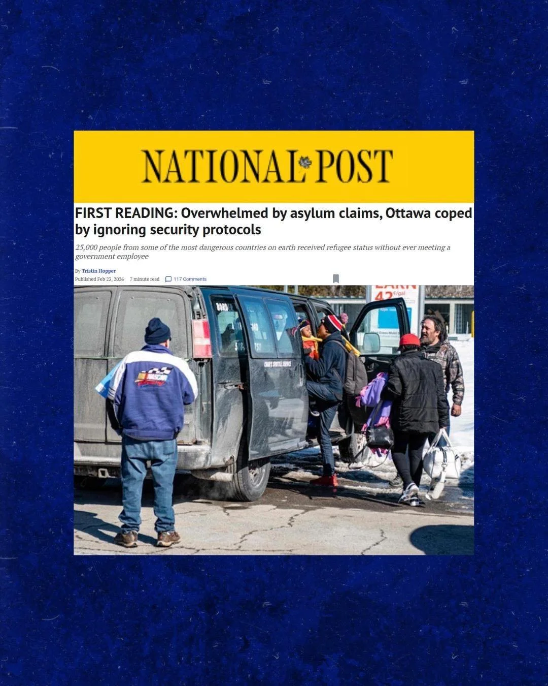 The Carney-Liberal&rsquo;s immigration system is spiraling out of control.
 
Basic security screenings were scrapped, reviews were pushed through automated systems, and nearly 25,000 individuals were granted refugee status without ever meeting a gove