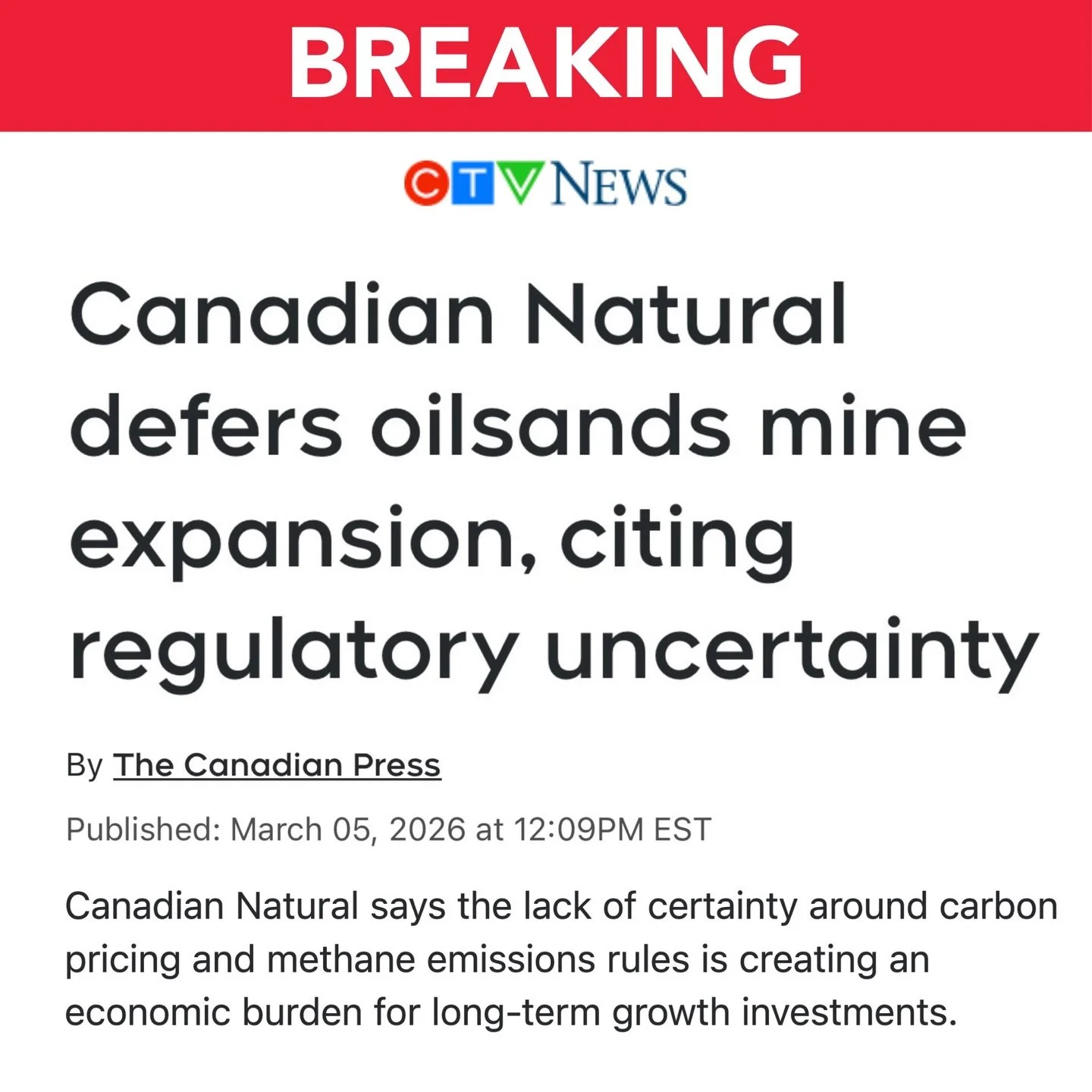 This is shameful. 

Canadians deserve a government that facilitates economic prosperity, not one that buries opportunity in bureaucracy.