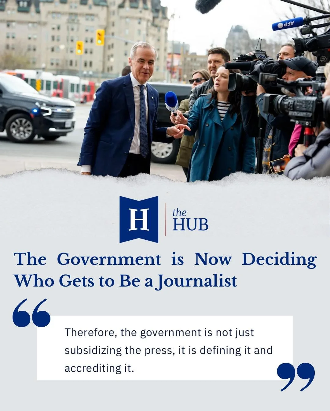 The government is not only subsidizing the media, it is now deciding who qualifies as media.

Federal departments are refusing to answer questions from journalists who lack the government&rsquo;s seal of approval.

This is dangerous.

A free press mu