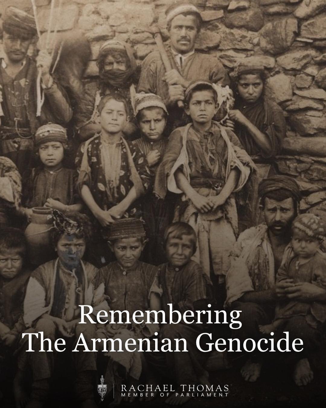 Today we remember the victims of the Armenian Genocide and honour the lives lost since 1915.

This solemn day calls for reflection, prayer, and truth. 

Over a century ago, more than a million Armenians were killed in a crime that shocked the world.
