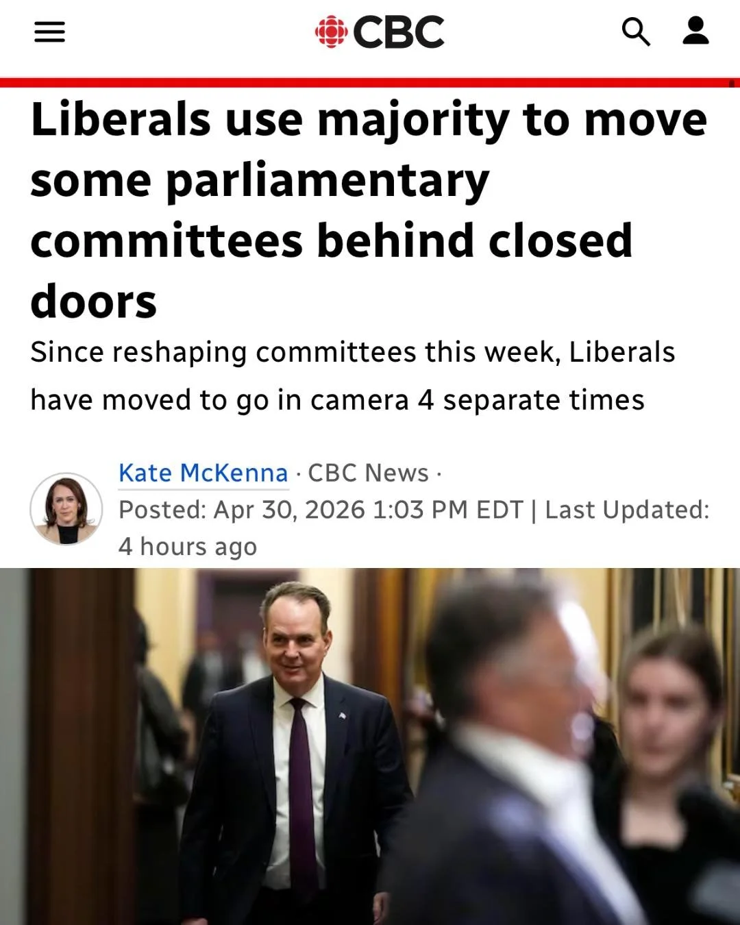 The Liberals have manufactured a majority through backroom deals. Canadians did not vote for this.

Now they&rsquo;re using it to force control of committees and shut down debate. Four committees have already been moved behind closed doors.

What are