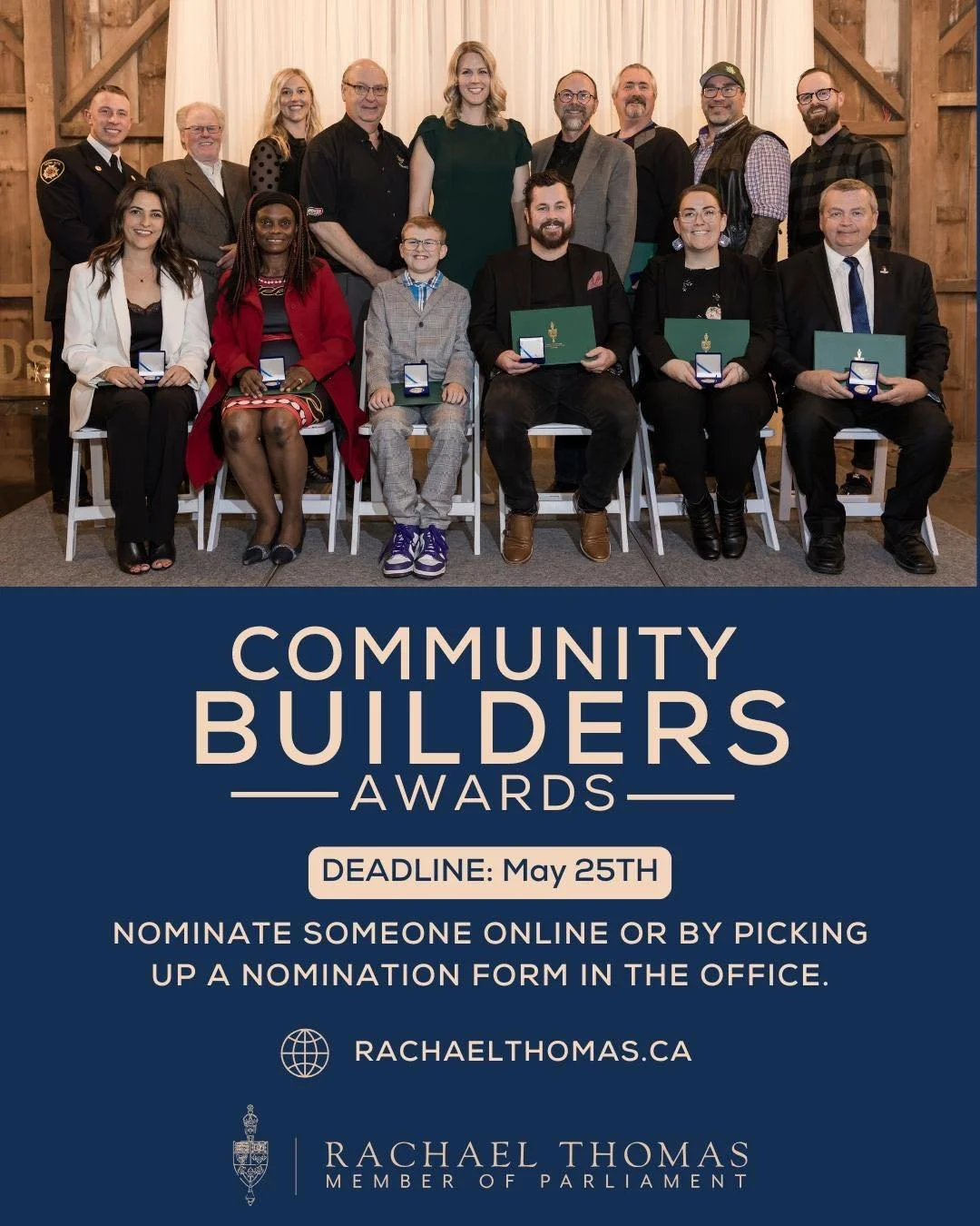Our community is stronger because of the people who step up and make a difference. 

The Community Builders Awards are all about honoring those everyday heroes.

Know someone who deserves recognition? Nominate them today! Link in bio or visit https:/