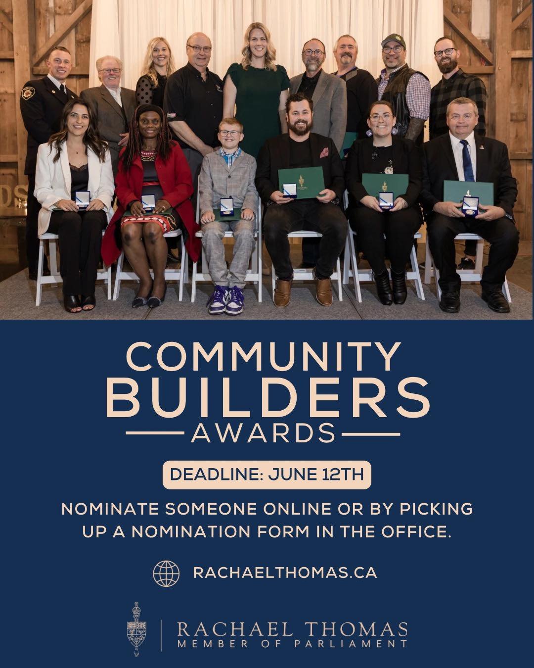 Our community is stronger because of the people who step up and make a difference. 

The Community Builders Awards are all about honoring those everyday heroes.

Know someone who deserves recognition? Nominate them today! Link in bio or visit https:/
