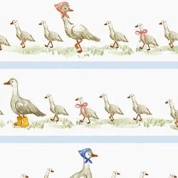 Large Goose Parade in Blue