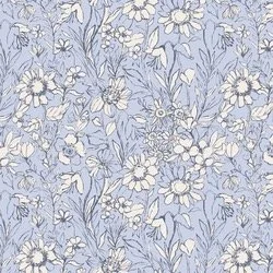 Garden Sketch in Van Dusen Blue