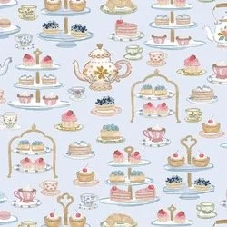 Deserts in Blueberry Cream