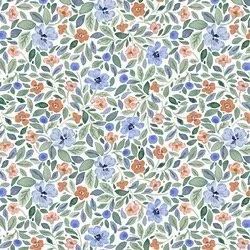 Tea Garden in Cornflower Blue