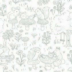 Tonal Tea Party in Misty Green