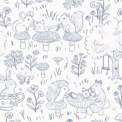 Tonal Tea Party in Light Indigo