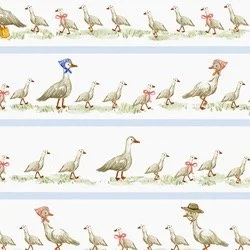 Goose Parade in Blue