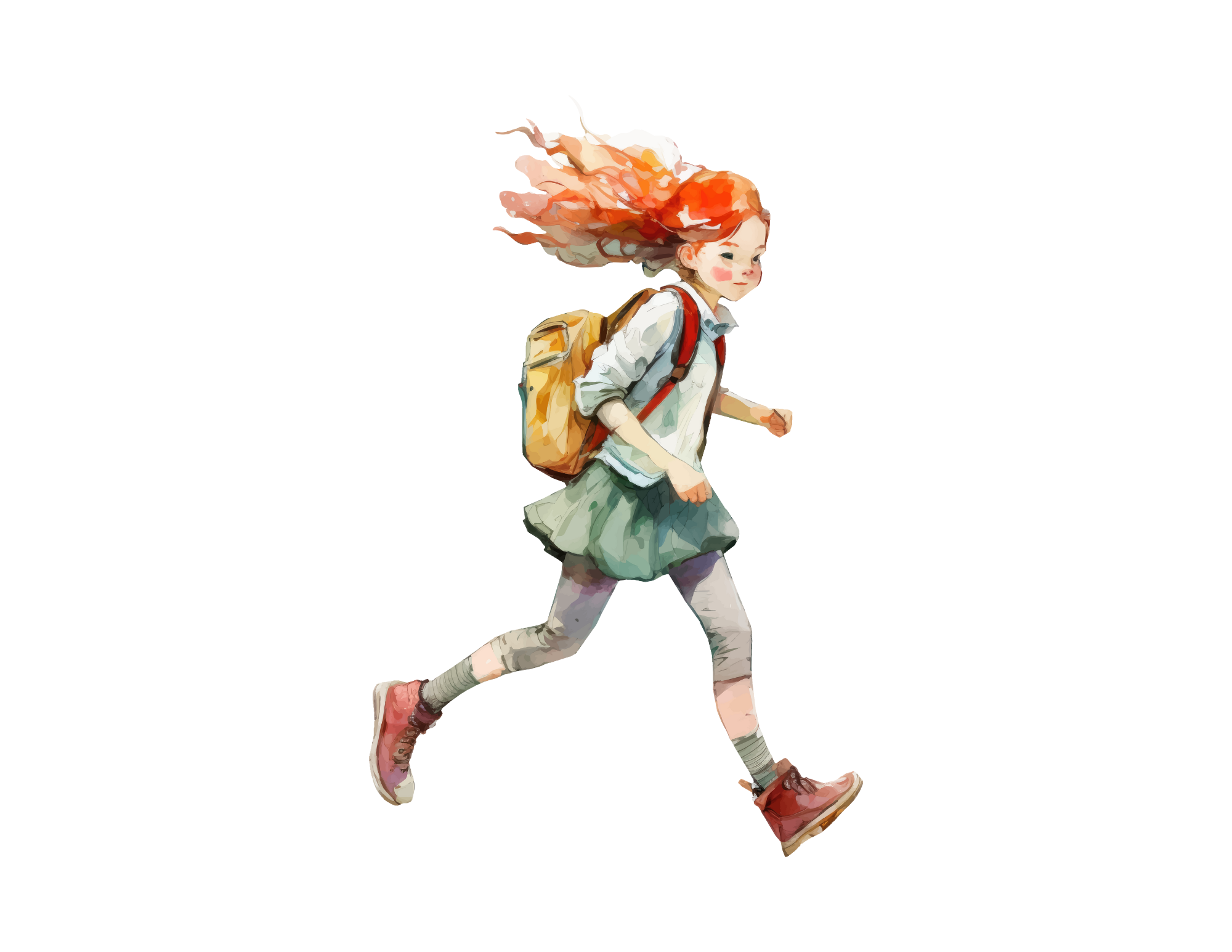 Child walking to school