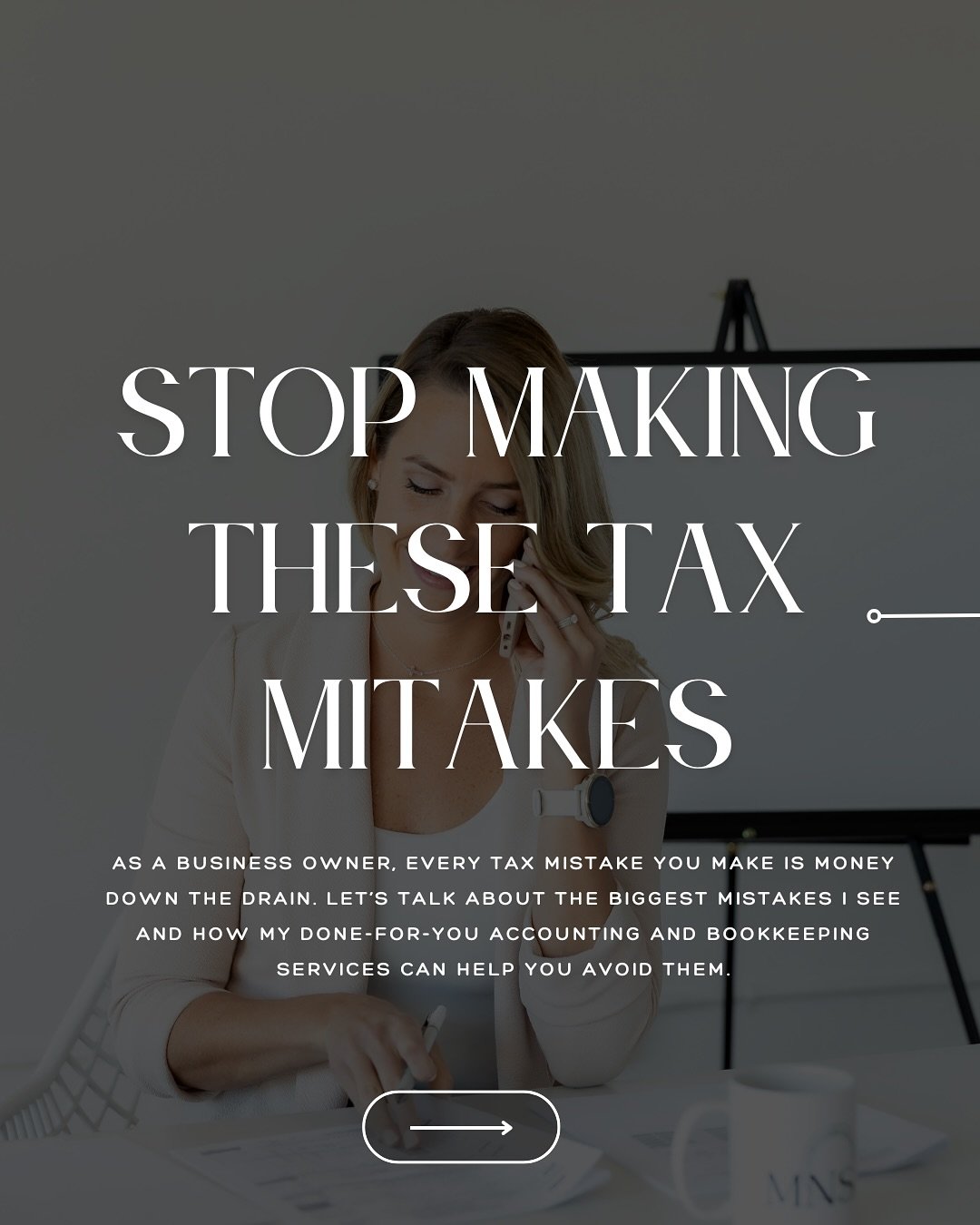 Tax mistakes are costing you more than you think. 

If you&rsquo;re still handling your own bookkeeping or neglecting deductions, it&rsquo;s time for a change. 

Stop guessing and start preparing for success with my done-for-you accounting services. 